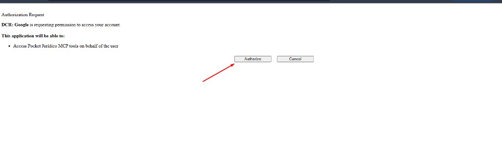 Authorization Request com botão Authorize